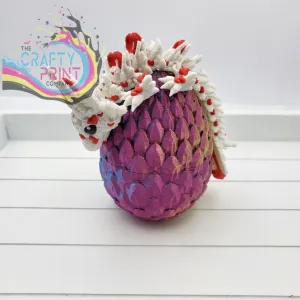 3D Printed Baby Heart Dragon in Egg