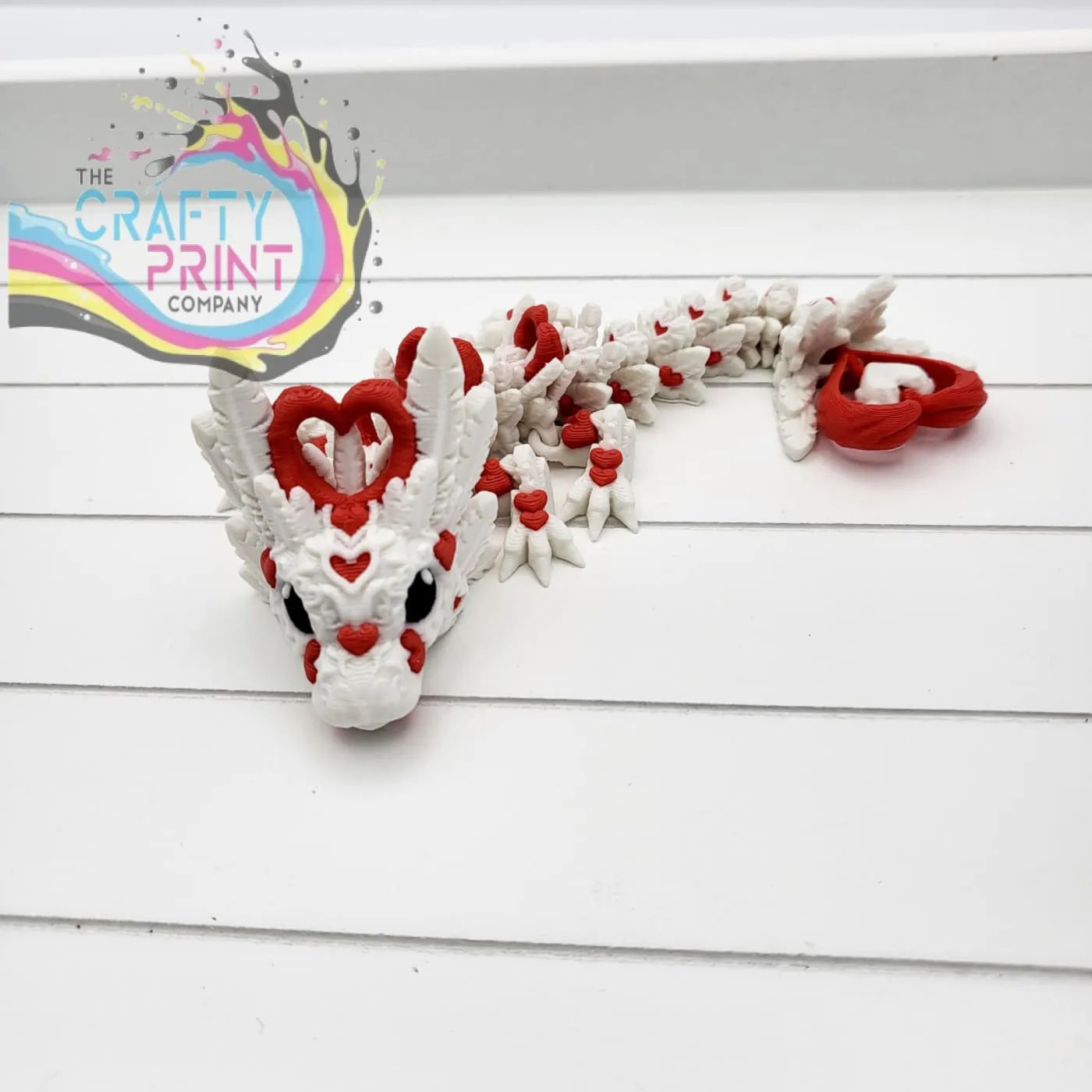 3D Printed Baby Heart Dragon in Egg