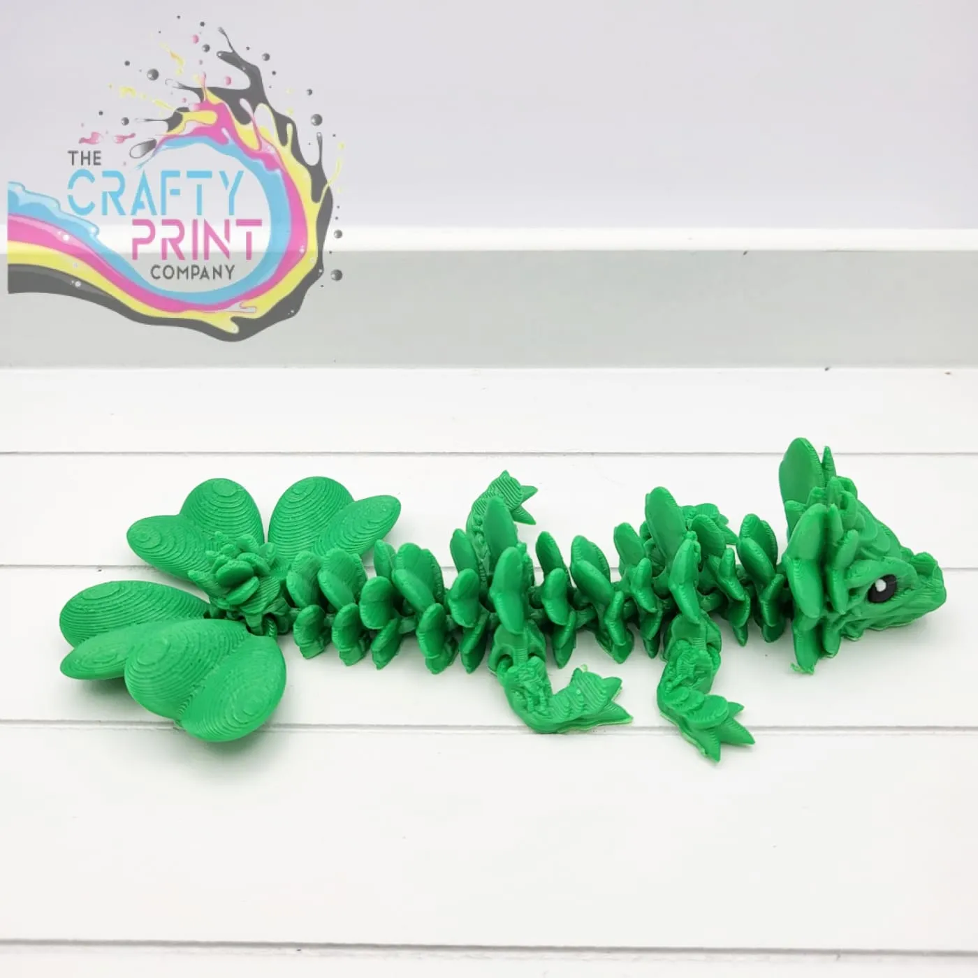 3D Printed Baby Lucky Clover Dragon in Egg