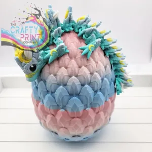 3D Printed Baby Luna Dragon in Egg