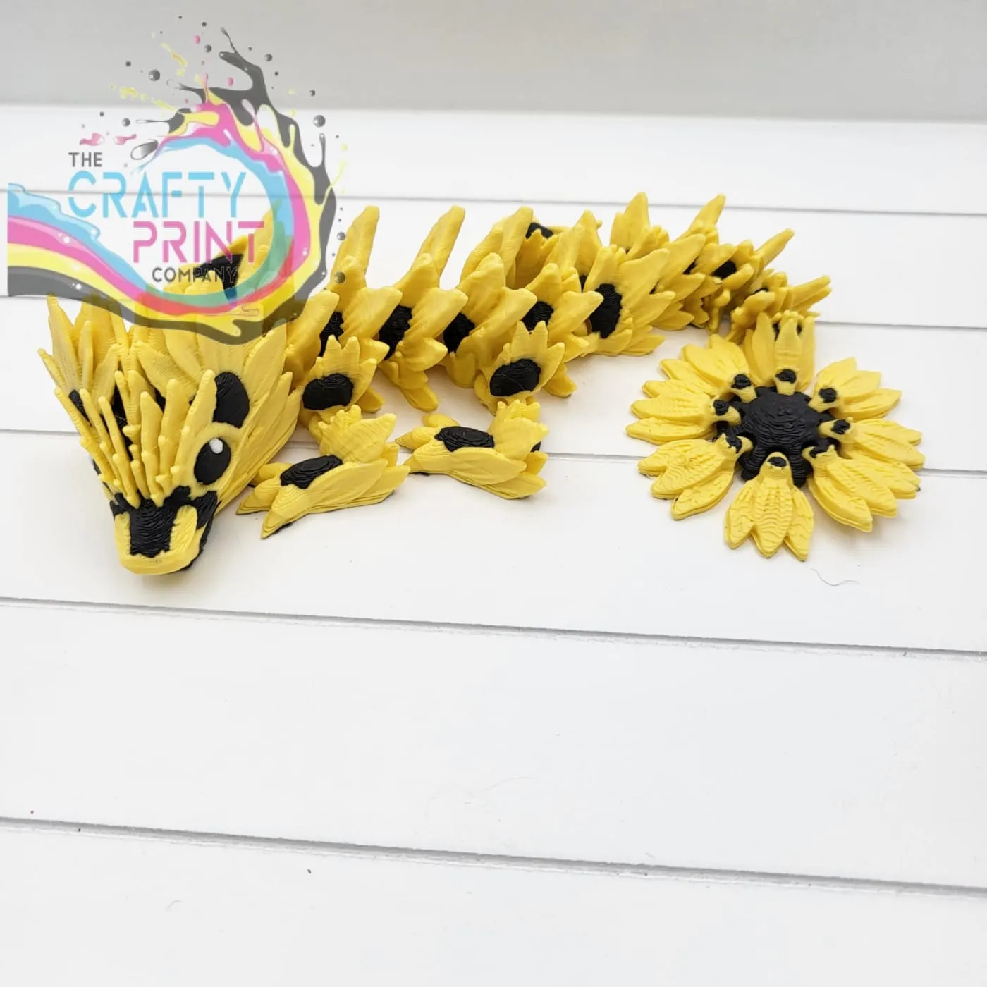 3D Printed Baby Sunflower Dragon in Egg