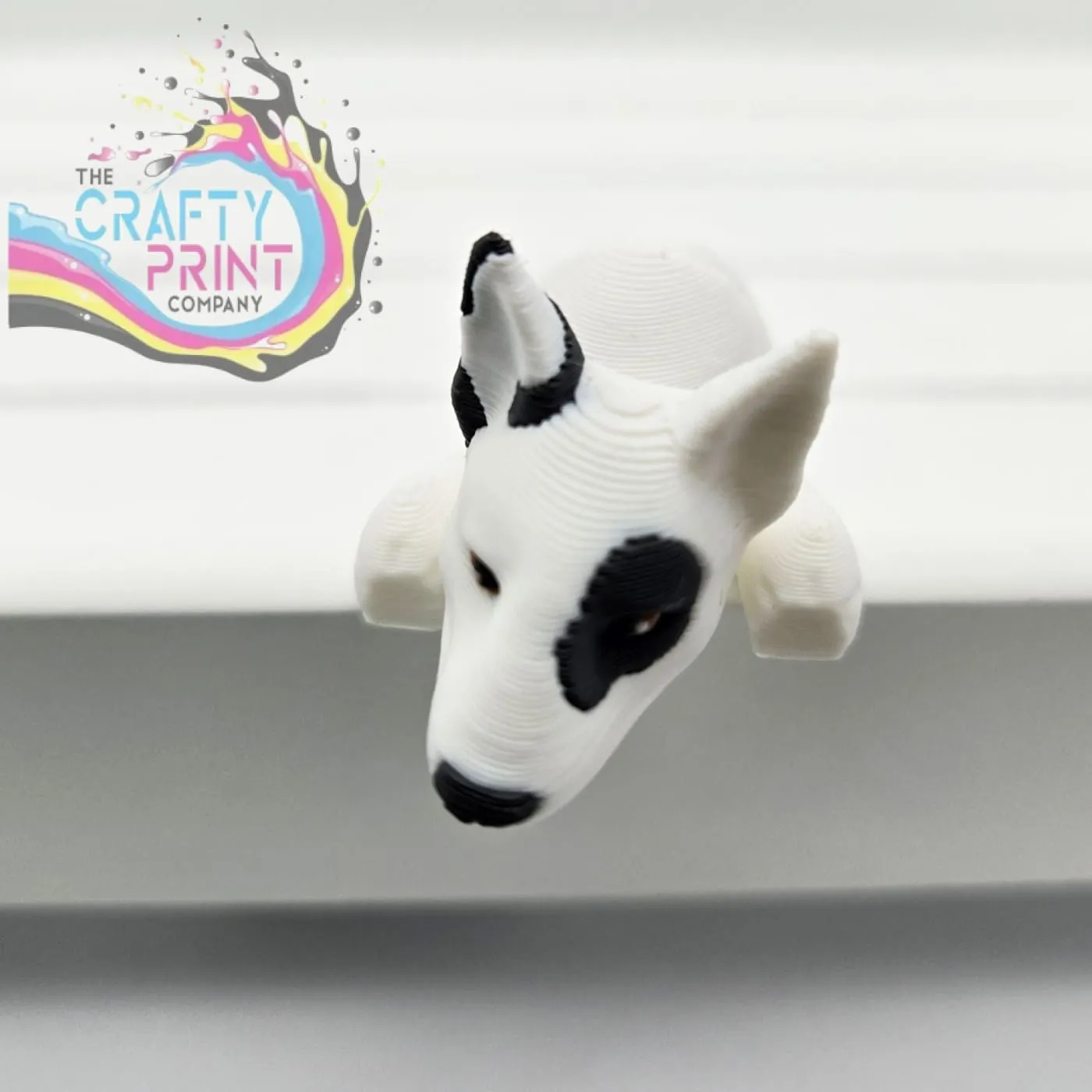 3D Printed Bull Terrier Articulated Flexi Keyring/Fidget