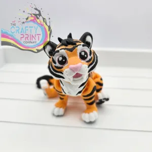 3D Printed Cute Tiger Articulated Fidget