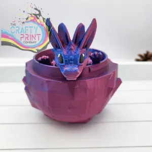 3D Printed Easter Dragon and Egg