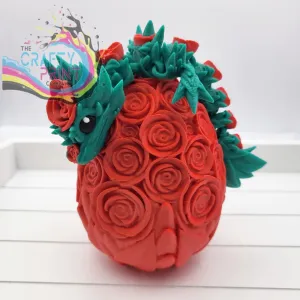 3D Printed Rose Dragon and Rose Egg