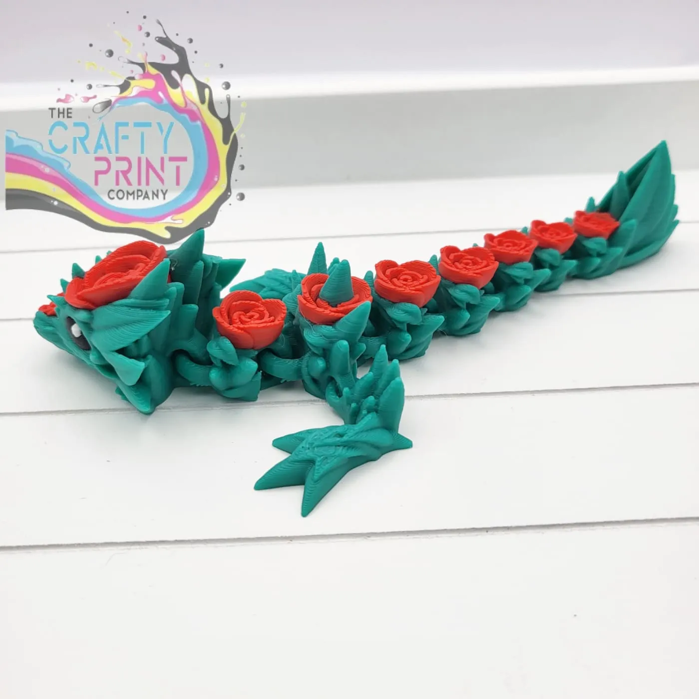 3D Printed Rose Dragon and Rose Egg