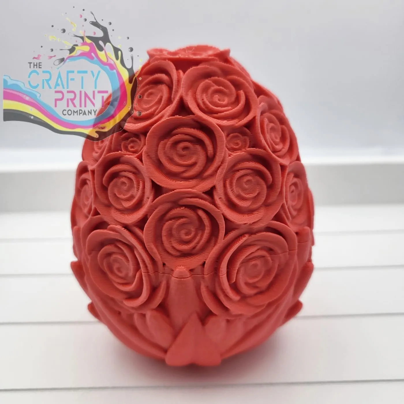 3D Printed Rose Dragon and Rose Egg