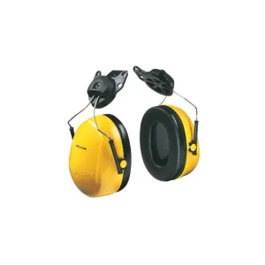 3M Peltor Optime H9P3E 98 Cap-Mount Earmuffs, Yellow, 1 Each