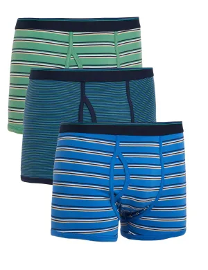 3pk Cotton Rich Cool & Fresh™ Striped Trunks