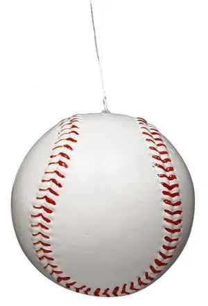 3" Painted Baseball Ornament