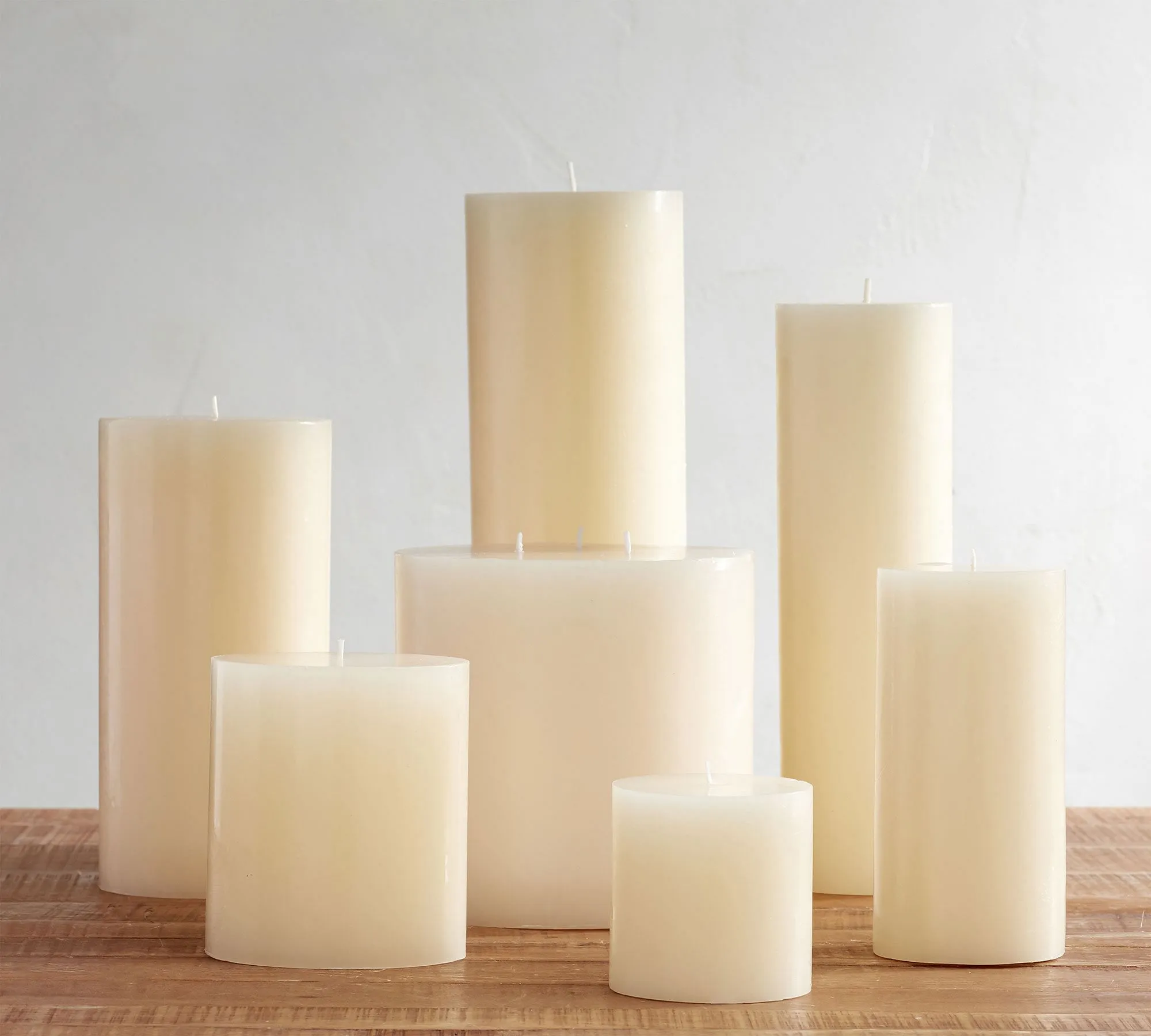 3"x3" Unscented Ivory Pillar Candle