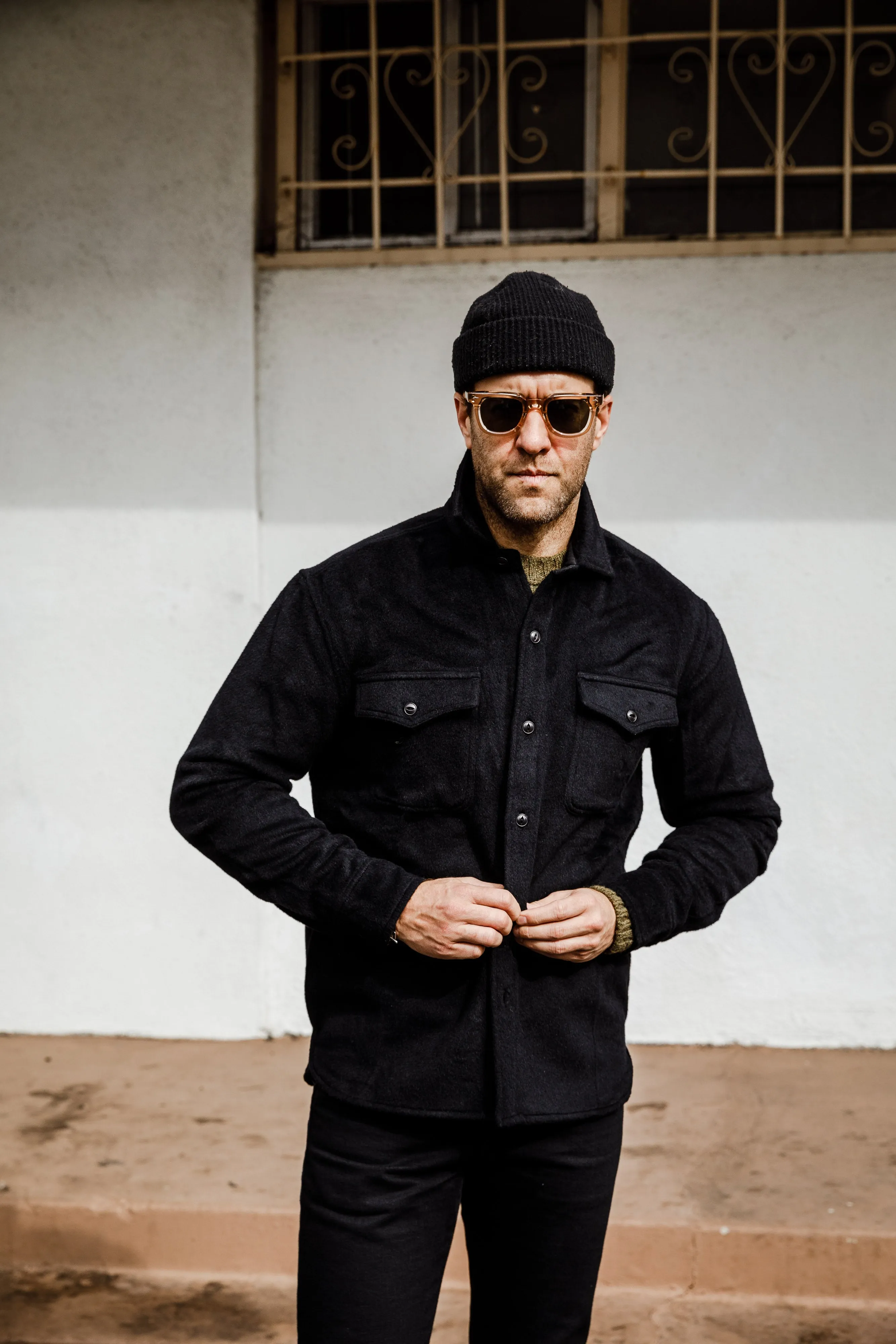 3sixteen - USN Overshirt - Black Wool