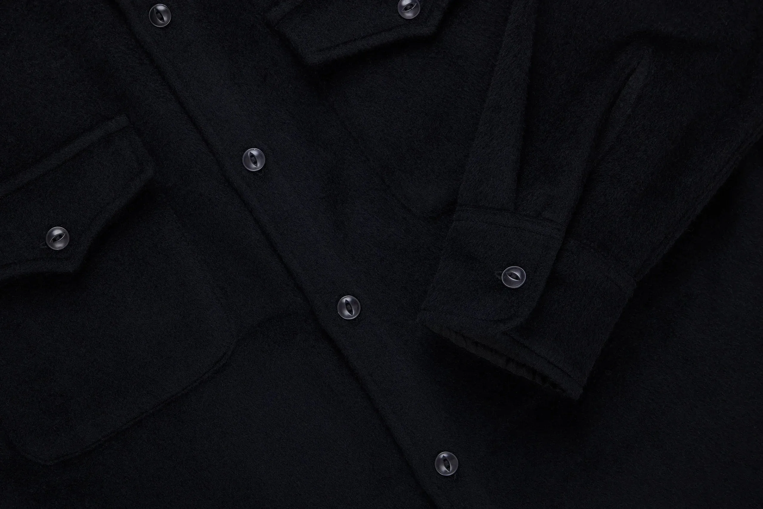 3sixteen - USN Overshirt - Black Wool