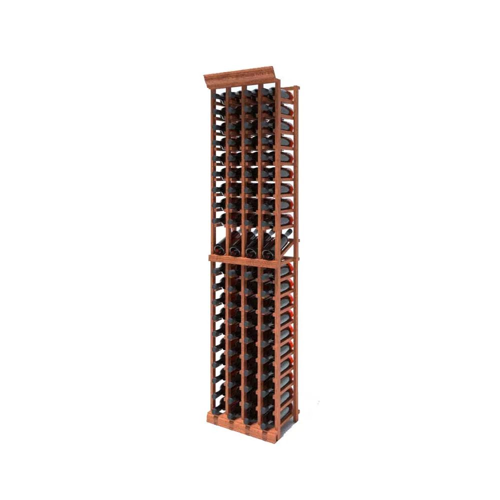 4 Column - 80 Bottle 7ft Wine Rack Kit with Display