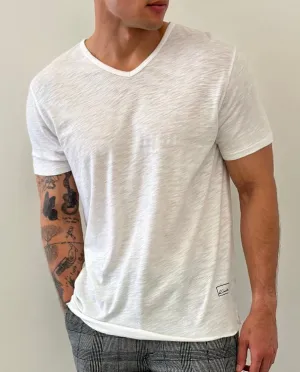 4 Corners V Neck Tee