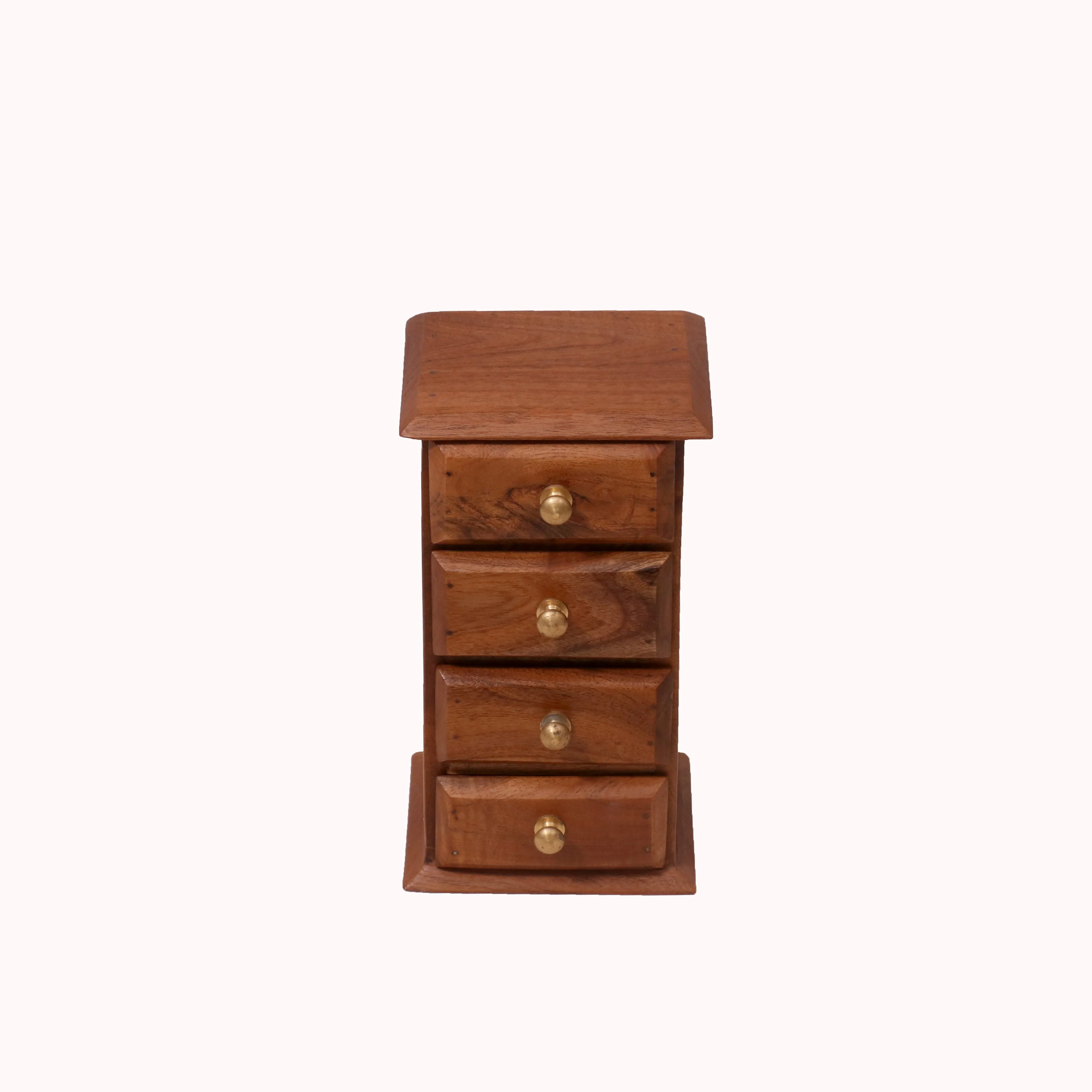 4 Drawer Natural Bureau Premium Desk Organizer