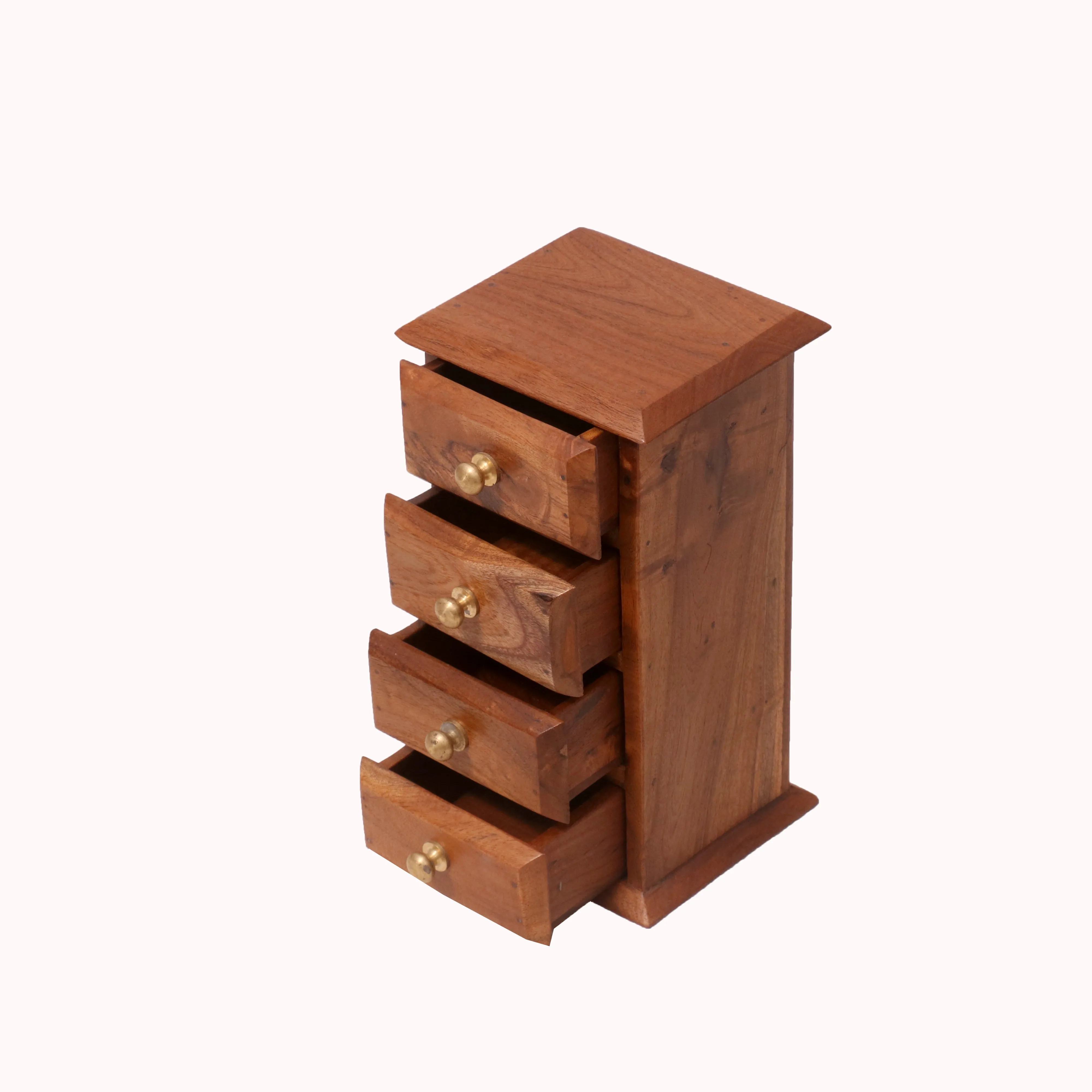 4 Drawer Natural Bureau Premium Desk Organizer