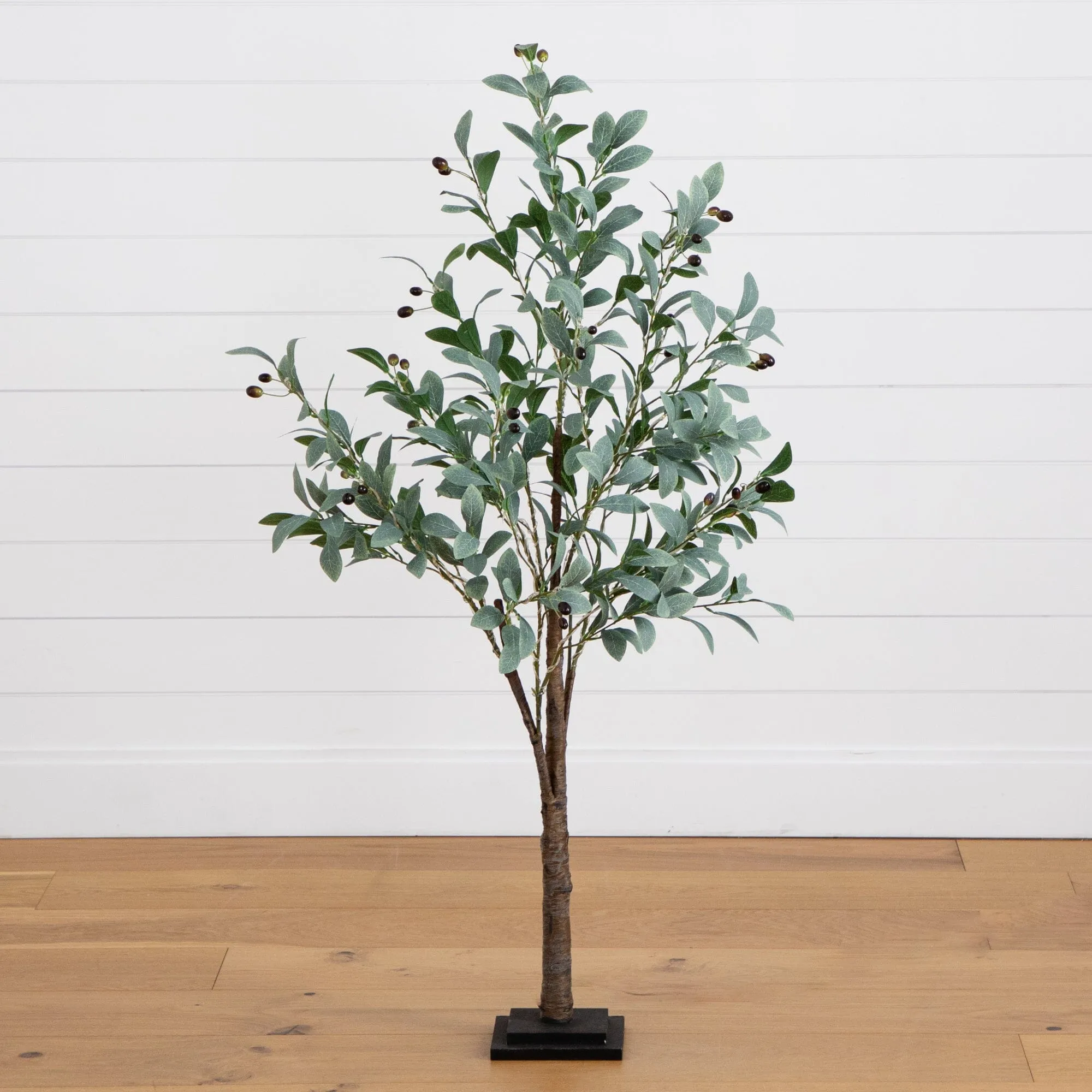 4’ Lighted Artificial Fruiting Olive Tree with 150 Warm White LED Lights