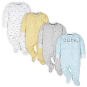 4-Pack Baby Neutral Words Sleep 'N Plays