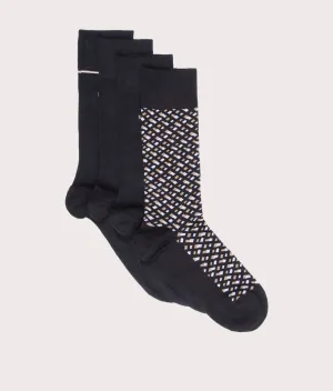 4 Pack RS Monogramed Socks