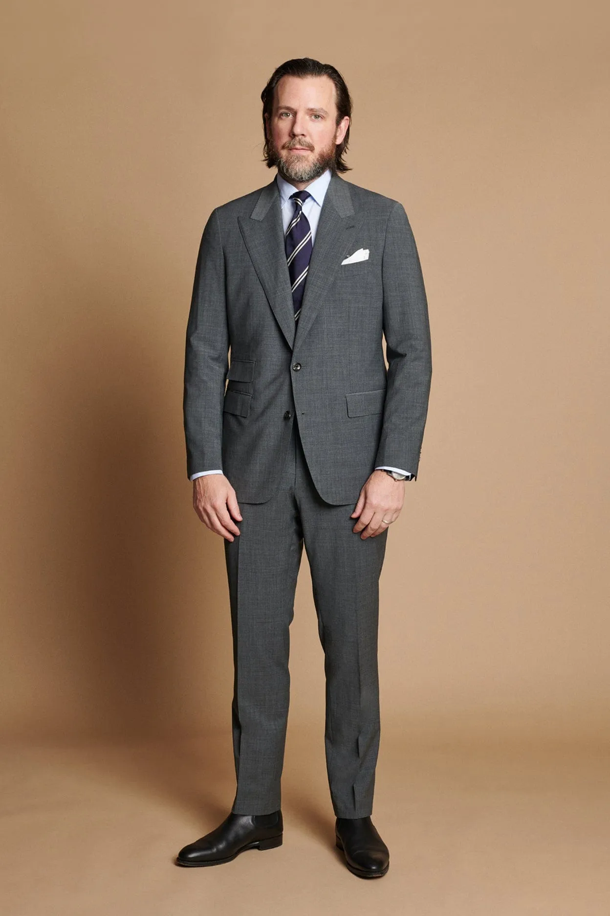 4-Season Wool Blend Suit