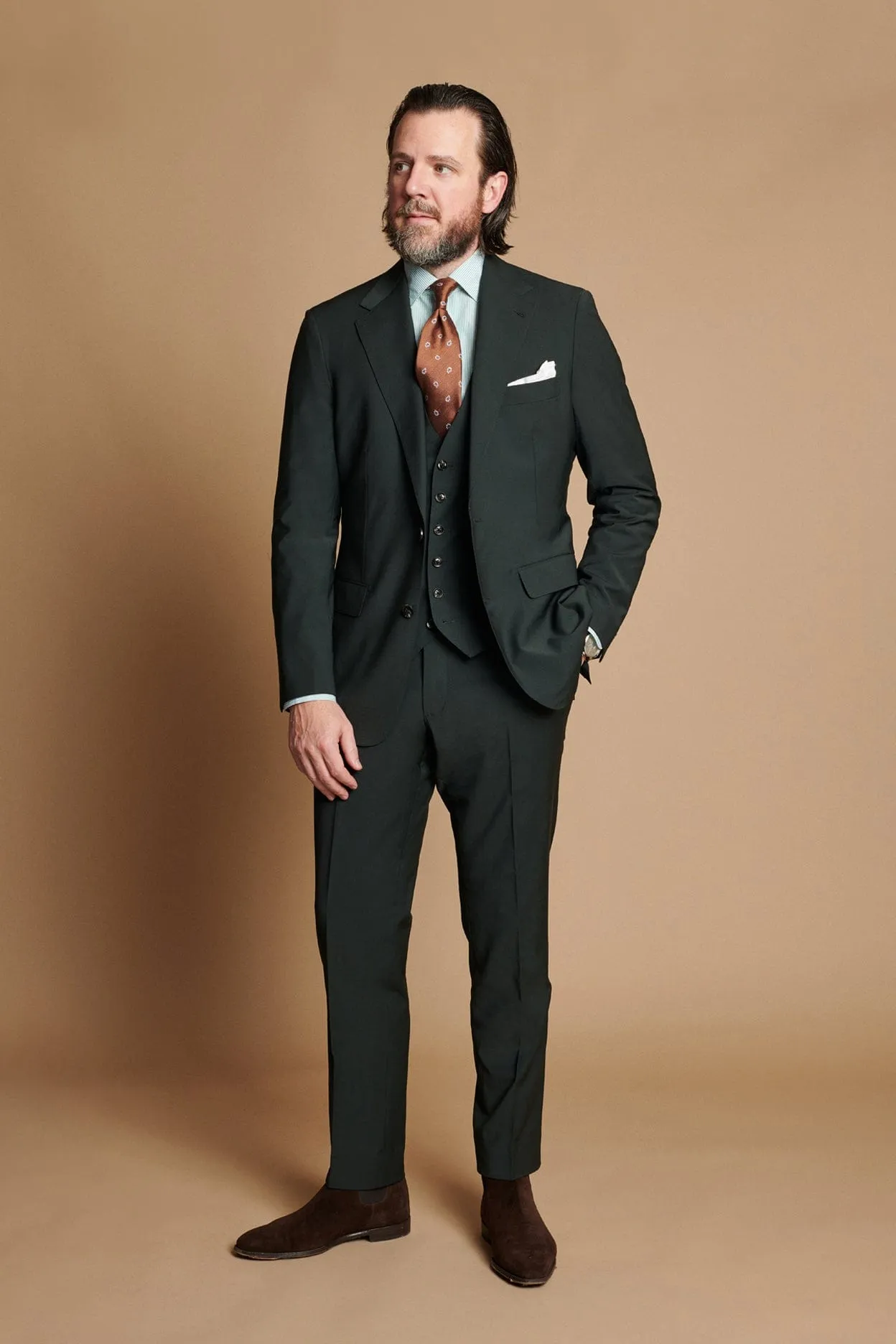 4-Season Wool Blend Suit