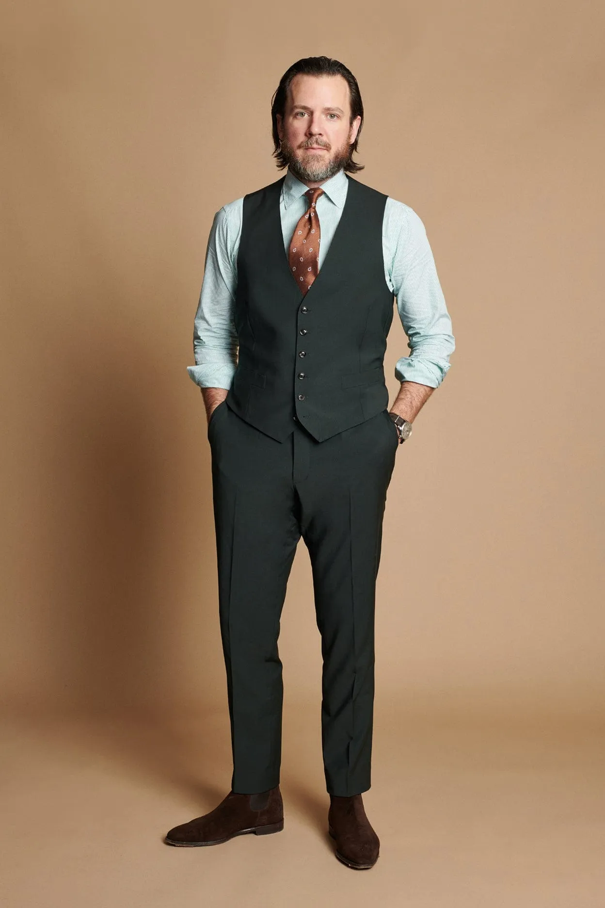 4-Season Wool Blend Suit