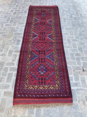 4'0 x 12'3 Afghan Belouchi hallway Rug Runner