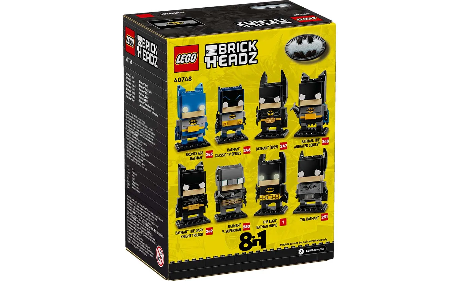 40748 | LEGO® BrickHeadz™ Batman™ 8in1 Figure