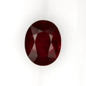 4.07ct GIA CERTIFIED NO HEAT RUBY RICH RED OVAL SHAPE CUT NATURAL UNHEATED 4ct