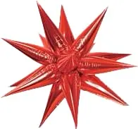 40" Star-Burst Mylar Balloon - Red