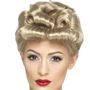 40s Vintage Wig Adult Blonde Curls