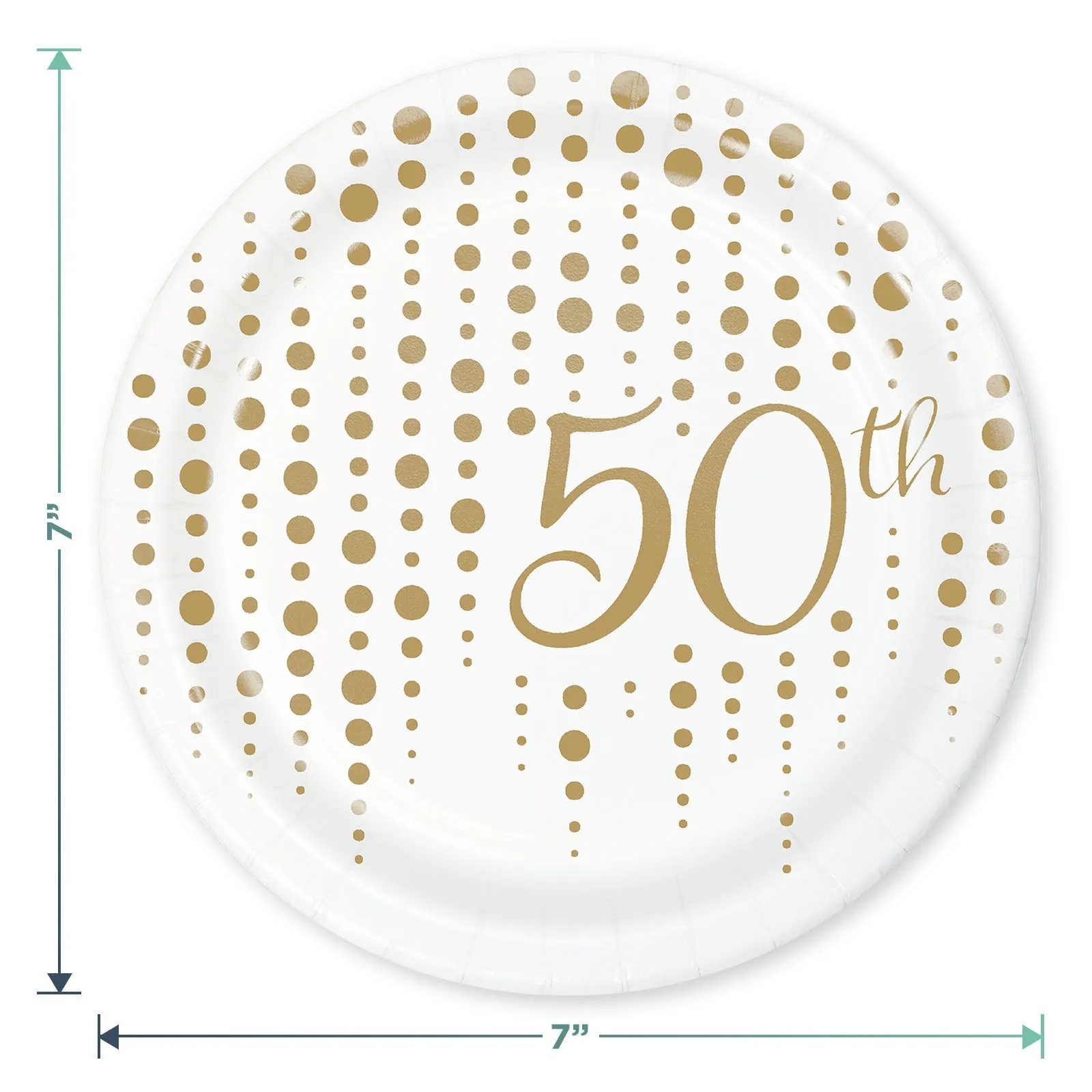 40th Party Supplies For Milestone Birthdays and Anniversaries - Plates,Napkins (Serves 16)