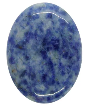 40x30mm Blue Spot Jasper Flat Backed Loose Semi-precious Gemstone Cabochon S2171