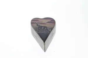 41. Handpainted Heart Shaped Jewelry Box