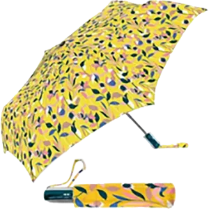 42" Rain Essentials Auto Open And Close Compact Print Umbrella