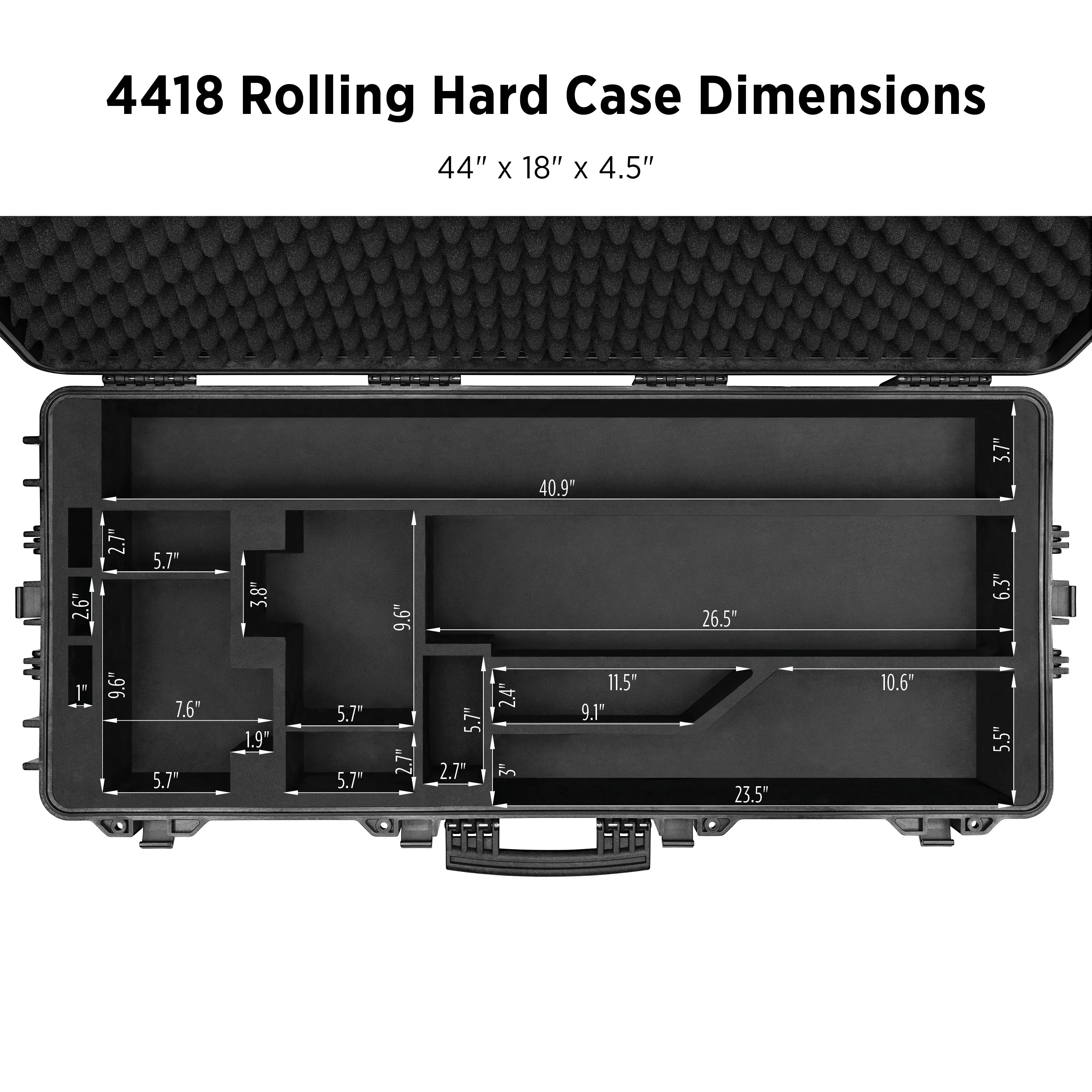 4418 Rolling Hard Case for FJ400 Strobes (44" x 18")