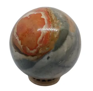 443G Polychrome Jasper Crystal Sphere