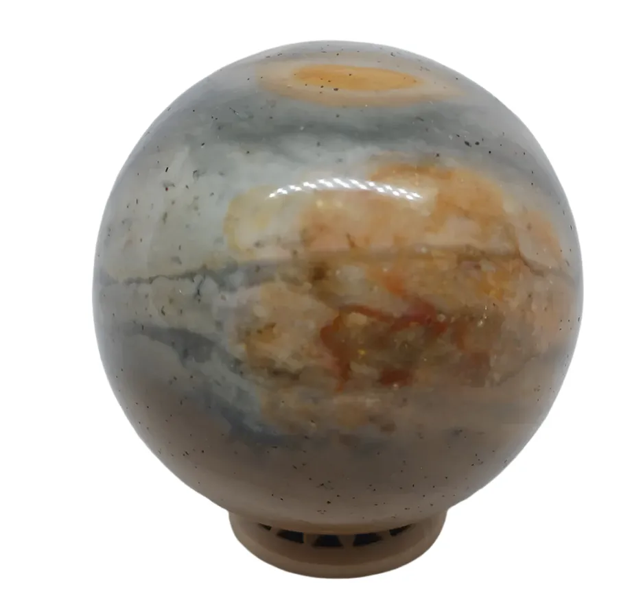 443G Polychrome Jasper Crystal Sphere