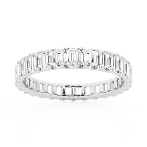 4.6ctw. Emerald Cut Moissanite Eternity Band