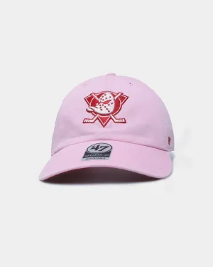 47 Brand Anaheim Ducks 'Lover Not A Fighter' Clean Up Strapback Petal Pink