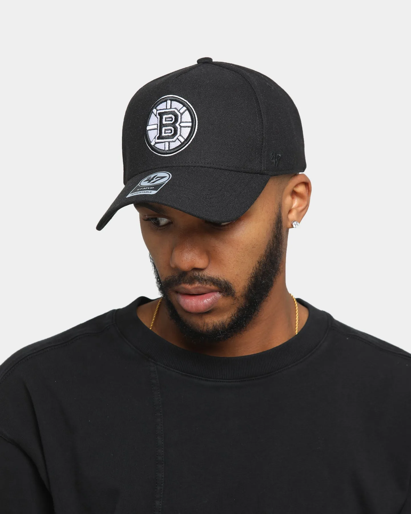 47 Brand Boston Bruins MVP DT Snapback Black/White