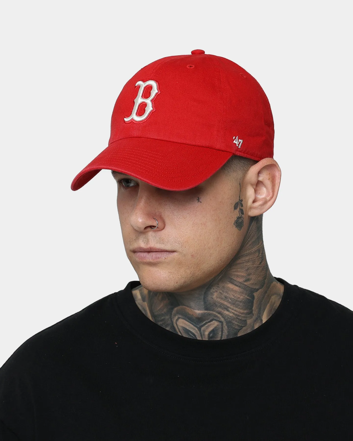 47 Brand Boston Red Sox 'Red Chile' Clean Up Strapback Red/Natural