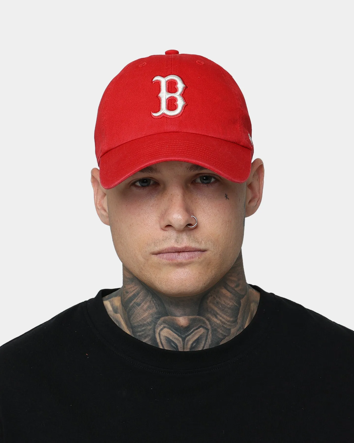 47 Brand Boston Red Sox 'Red Chile' Clean Up Strapback Red/Natural