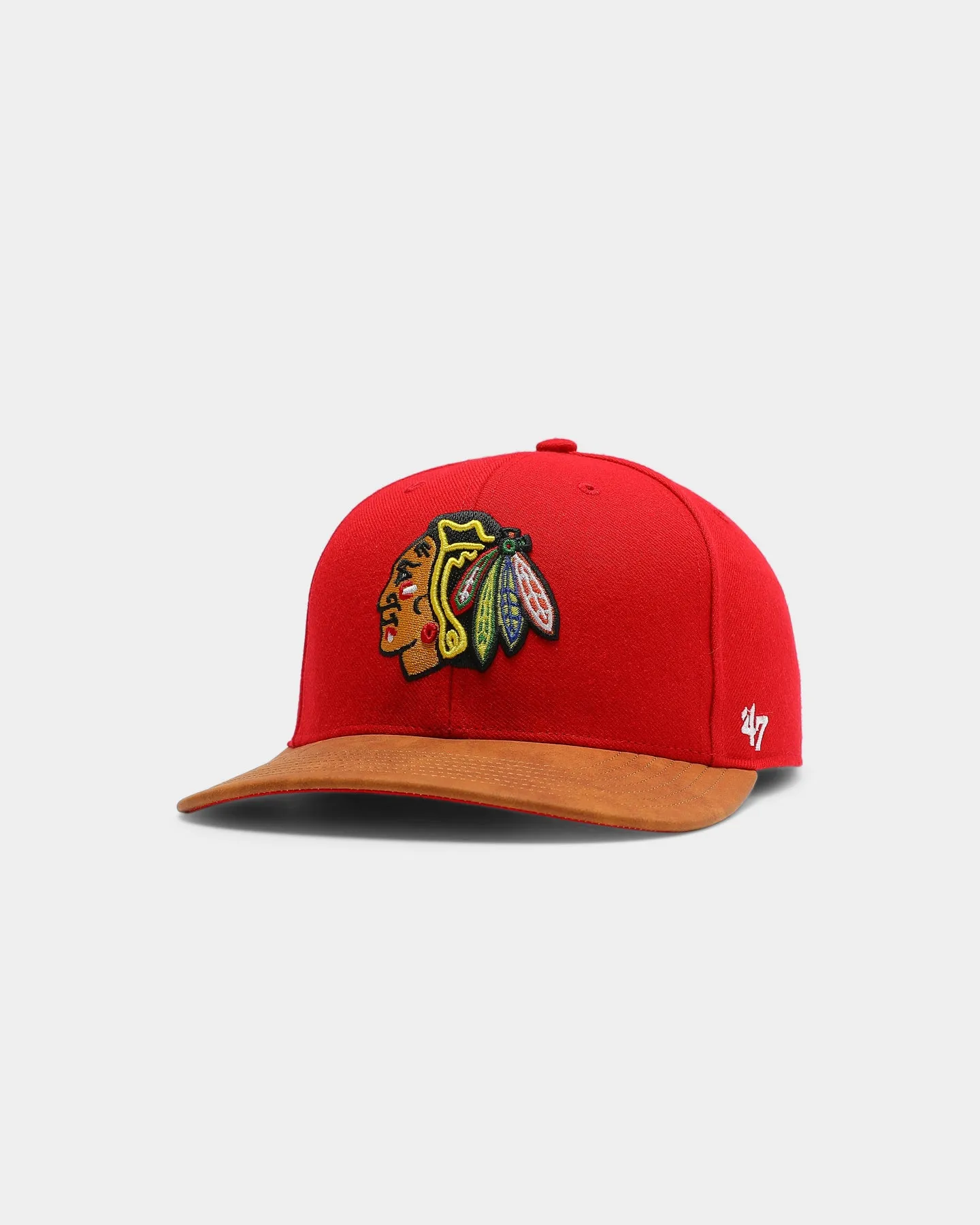 47 Brand Chicago Blackhawks Tannery 2 Tone MVP DP Strapback Red/Tan