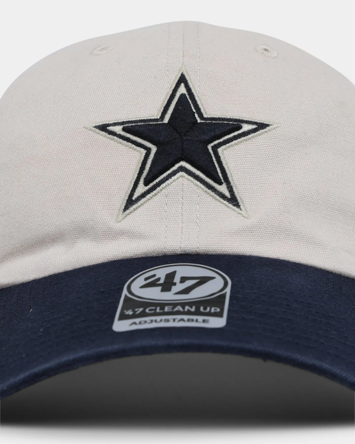 47 Brand Dallas Cowboys Sidestep Clean Up Strapback Bone/Navy