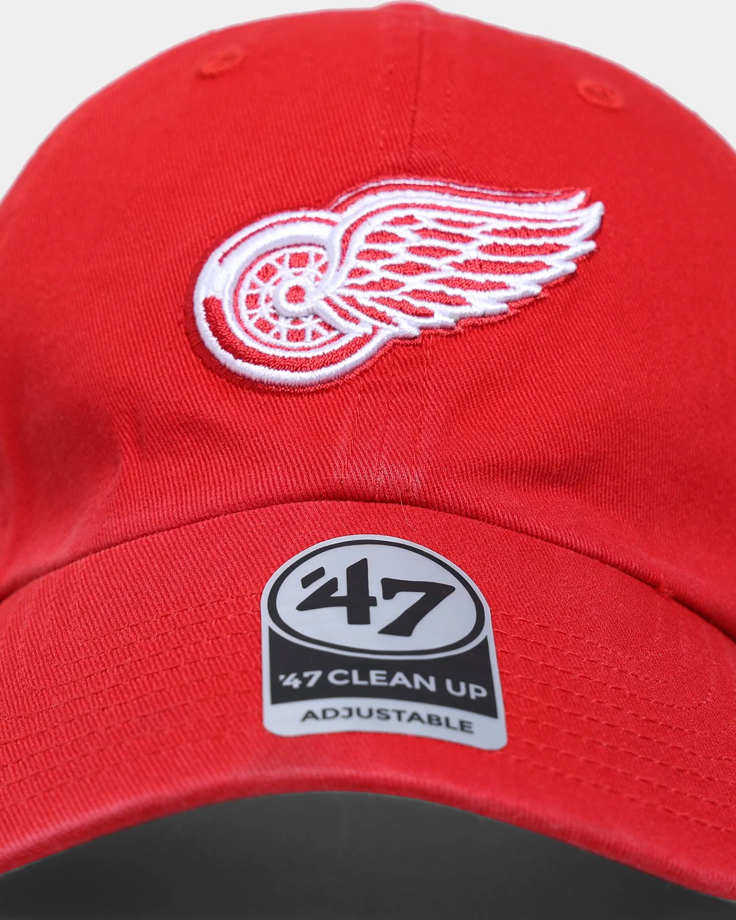 47 Brand Detroit Red Wings Clean Up Strapback Red