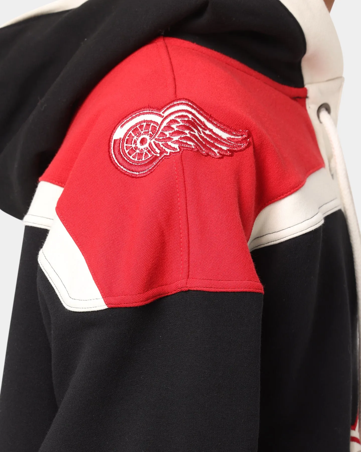 47 Brand Detroit Red Wings NHL Lacer Hoodie Jet Black/Red/White