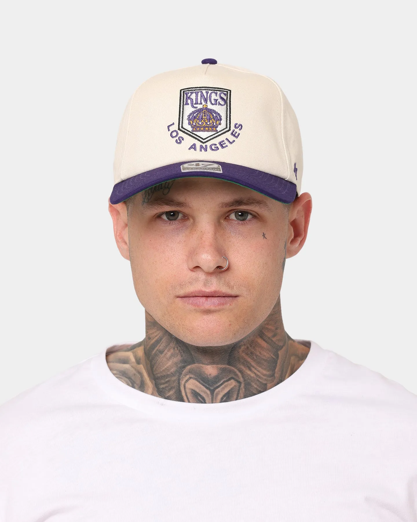 47 Brand Los Angeles Kings Vintage Captain Snapback Natural/Purple