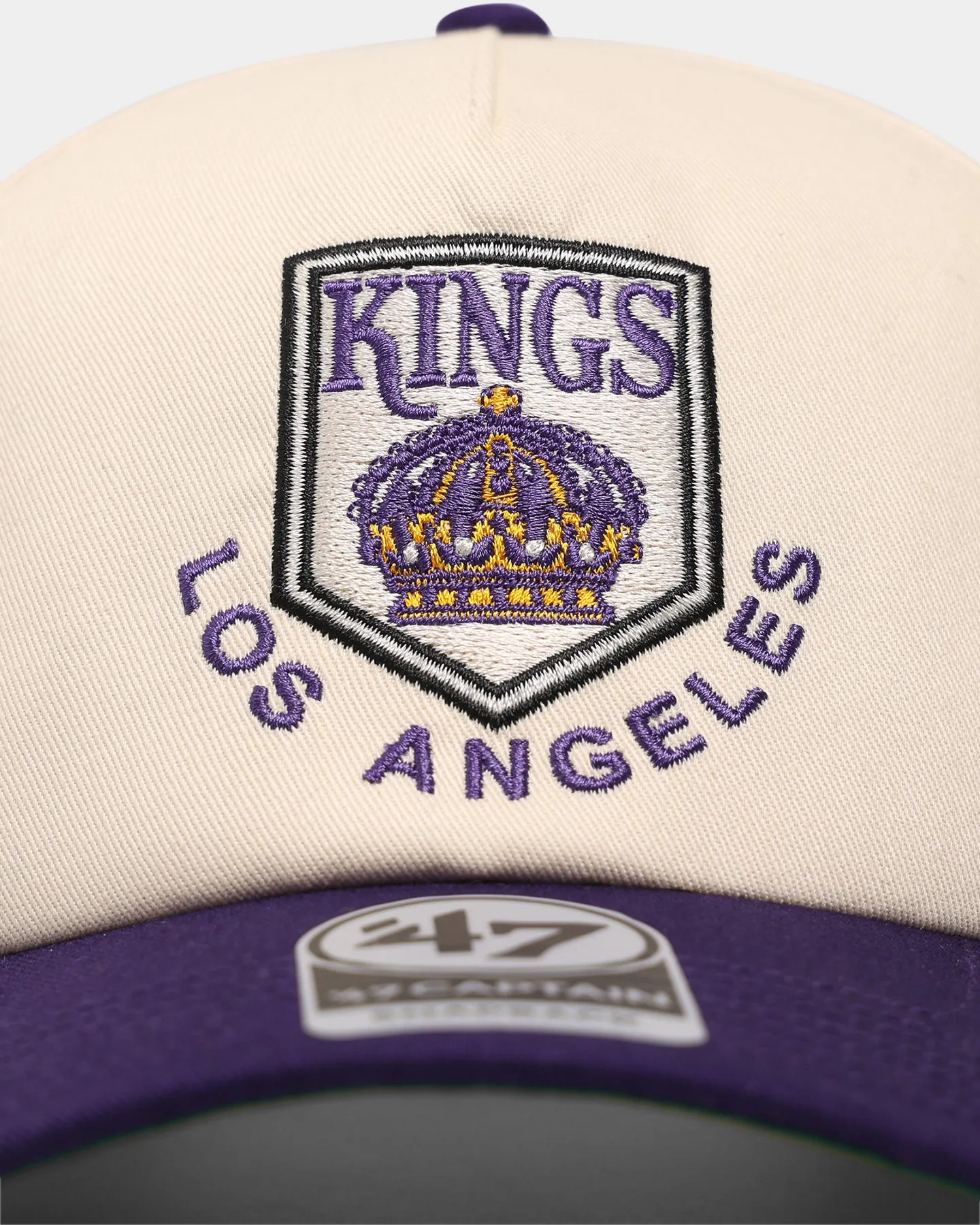 47 Brand Los Angeles Kings Vintage Captain Snapback Natural/Purple